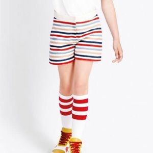 Stella McCartney Kids Striped Linen Shorts